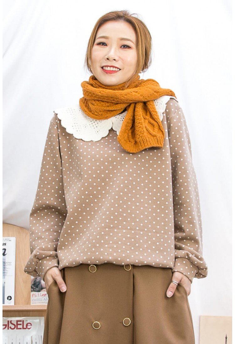 2219-1016-氣質感- 扭紋冷料頸巾 (韓國)